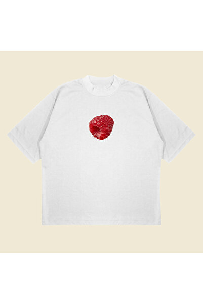 PURE POWER Малина печат Овърсайз Унисекс Памук Дишаща Дебела Тъкан Тениска