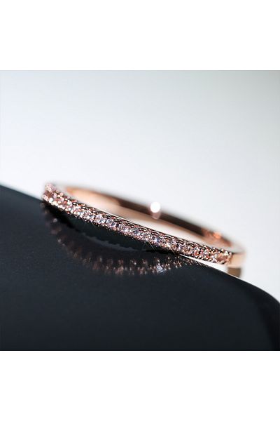 Choice 10 F555 Huitan New Minimalist Thin Rings For Women Wedding Brilliant Cubic Zircon High Quality Versa