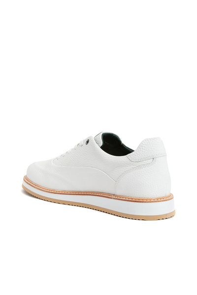 George Hogg Beyaz Erkek Deri Ayakkabı