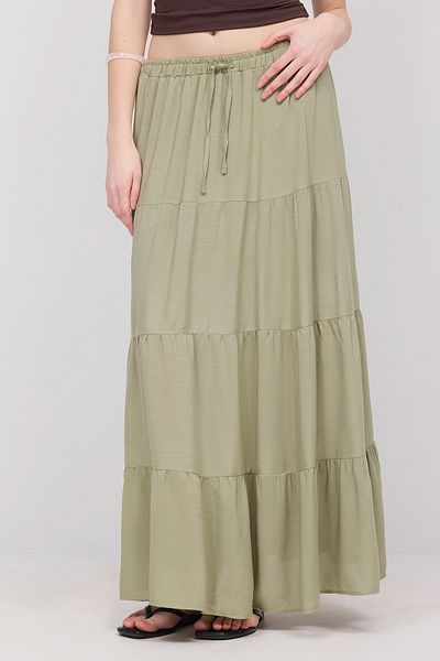 Addax Elastic Waist Lined Long Skirt E16250-E10
