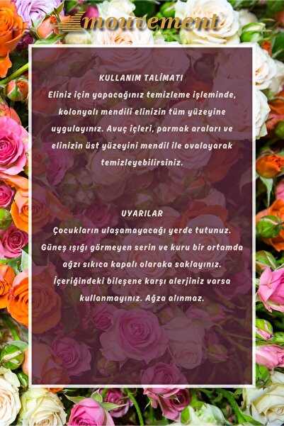 MOUVEMENT 160 Adet - Kolonyalı Islak Mendil - Karışık Klasik Paket - Tek Kullanımlık