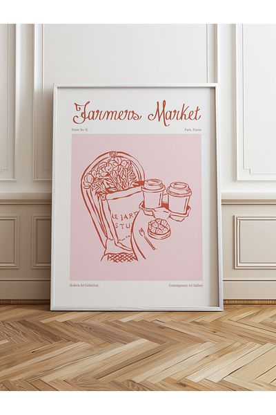 HOMEPACK Single Wooden Framed Painting One Piece Poster Painting Tk/873