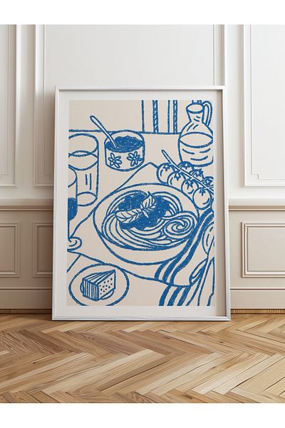 HOMEPACK Pictură cu un singur cadru din lemn Pictură poster dintr-o bucată TK/876
