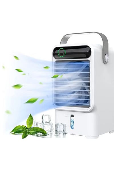 COOYA 4 in 1 Portable Air Cooler,with 3 Wind Speeds,with LED Light/Humidifier/Timing Function,for Home