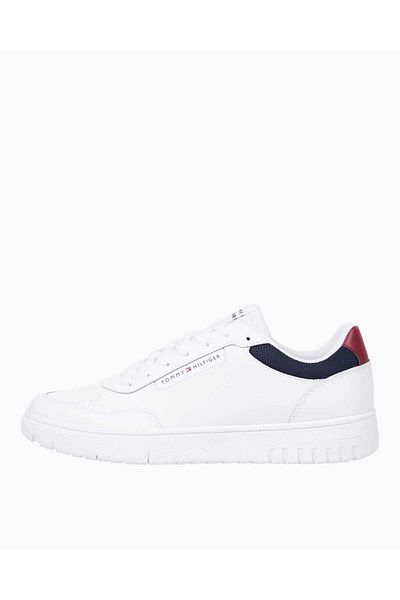 Tommy Hilfiger Men's White Platform Sole Sneakers