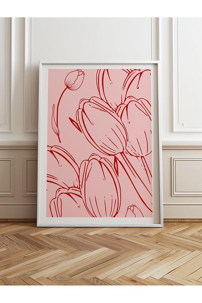 HOMEPACK Single Wooden Framed Painting One Piece Poster Painting Tk/871