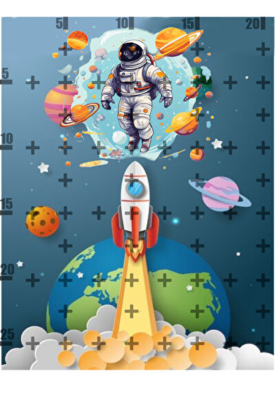 Lyroni Yenilebilir Şeker Kağıt Uzay Temalı Pasta Süsleme