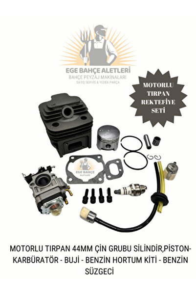 egebahcealetleri MOTORLU TIRPAN 44MM ÇİN GRUBU SİLİNDİR,PİSTON,KARBÜRATÖR ,BU...