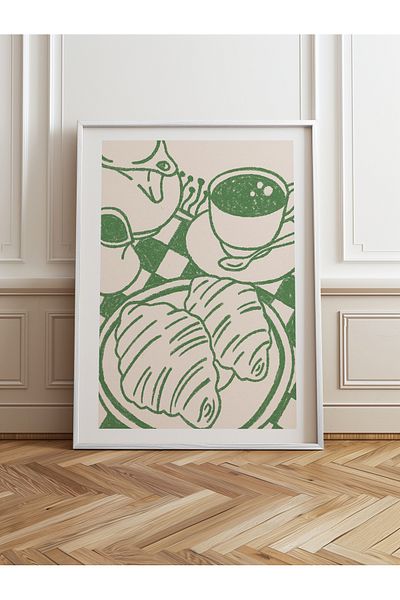 HOMEPACK Pictură cu un singur cadru din lemn Pictură poster dintr-o bucată TK/874