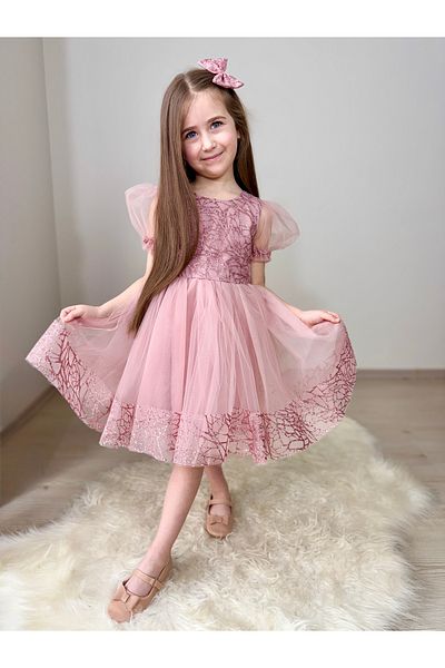 Gulsagg مسحوق فستان سهرة للأطفال
