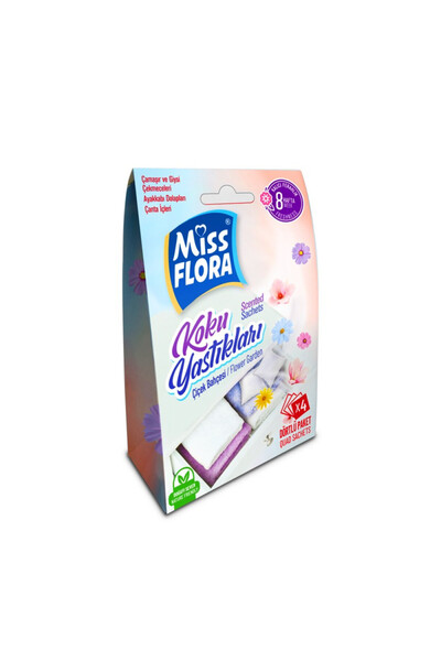 Miss Flora MissFlora Koku Yastığı Çiçek Bahçesi 6 Adet Dolap Çekmece Kokusu