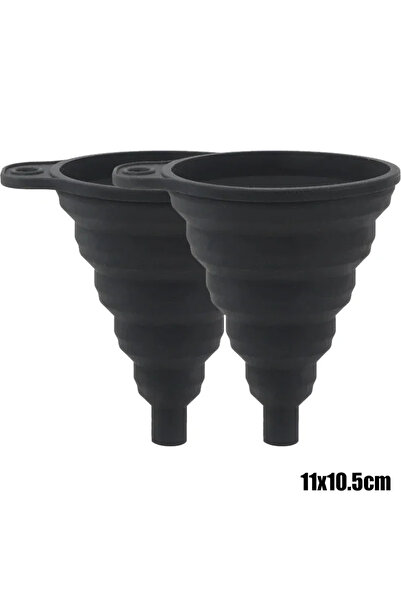 Choice قمع محرك السيارة القابل للطي من السيليكون، قطعتان كبيرتان، قمع سائل غس...