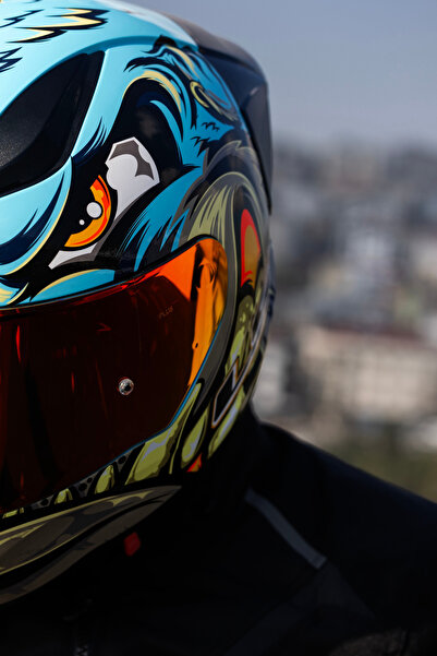 LS2 RAPID 2 RACE NEO MAVİ-MOR KASK