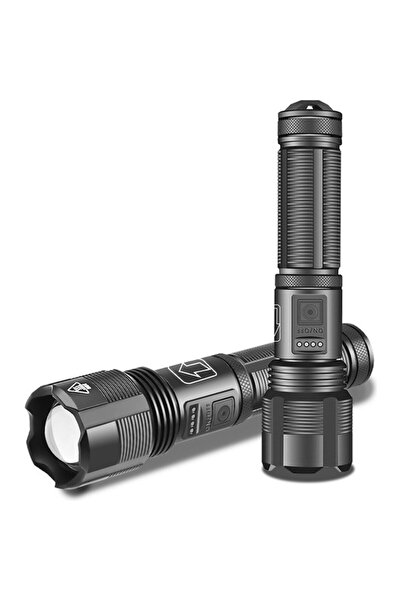 Genel Markalar Xhp50 1800lm Uzun Menzilli El Feneri - Siyah