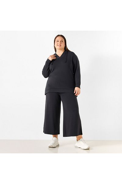 Ulla Popken Plus Size Relaxed Fit Pants With Pockets