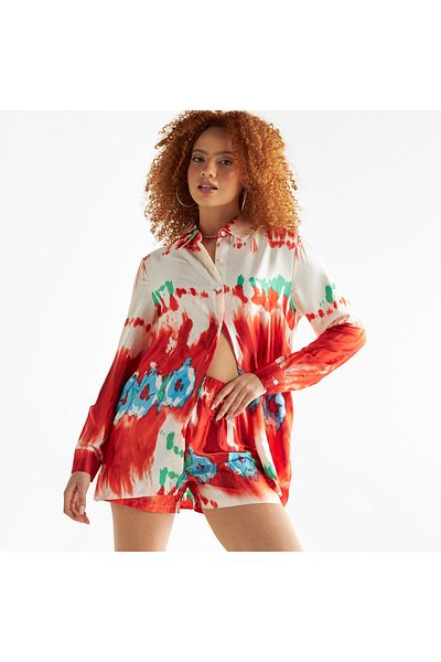 FAV All-over Print Shirt With Long Sleeves