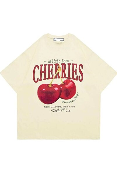 weywot Μπλουζάκι Unisex με στάμπα Red Cherries