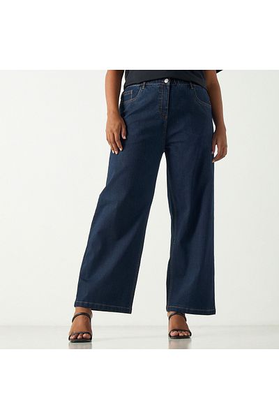 Ulla Popken Plus Size Regular Fit Jeans With Pockets