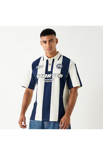 Starter Striped Polo T-shirt With Short Sleeves