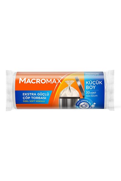 MACROMAX أكياس قمامة قوية جدًا مقاس صغير 30 كيسًا