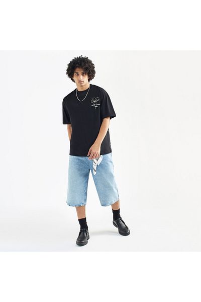 FAV Embroidered Crew Neck T-shirt With Short Sleeves