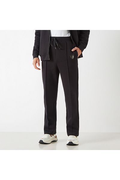 Emperor Solid Track Pants With Drawstring Closure And Pockets
