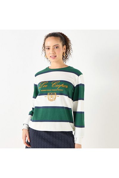 Lee Cooper Striped Sweatshirt With Long Sleeves