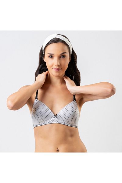Aadaraya Printed Padded Nursing Bra With Hook And Eye Closure