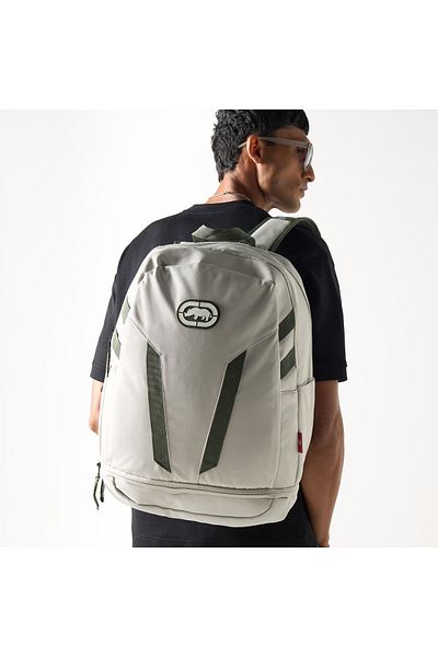 ECKO Unltd Panelled Backpack With Adjustable Straps And Zip Closure