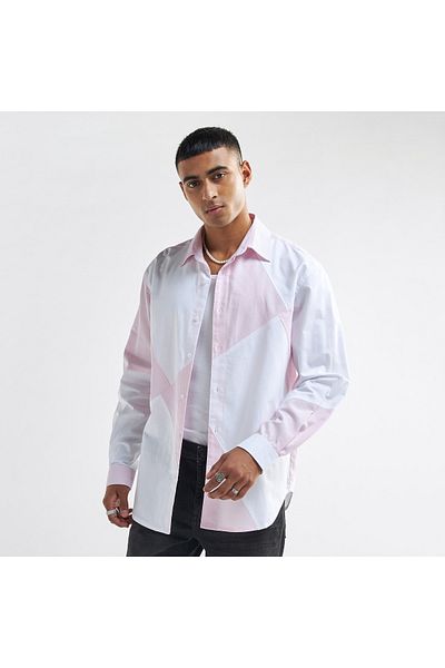 FAV Panelled Shirt With Long Sleeves