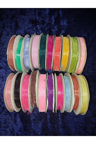Uslu Çeyiz Organize Tül  Kurdale 10 MM En - 20 Adet Farklı Renk