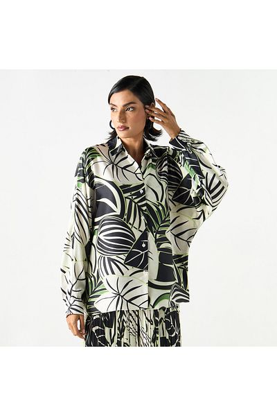 2Xtremz All-over Printed Shirt With Long Sleeves