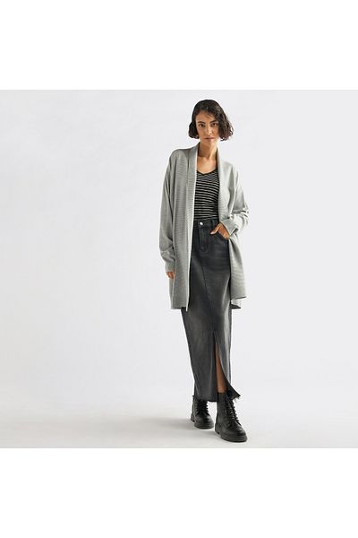 FAV Open Front Longline Cardigan