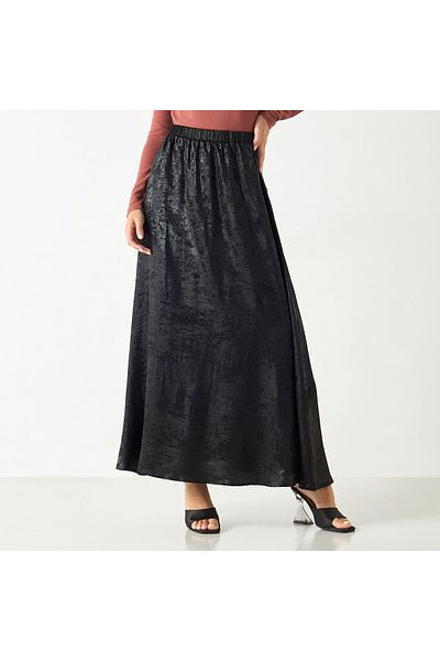 2Xtremz Textured A-line Maxi Skirt