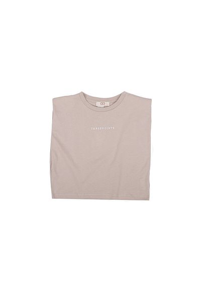 Wear Three Points Stone Colored Padded T-shirt