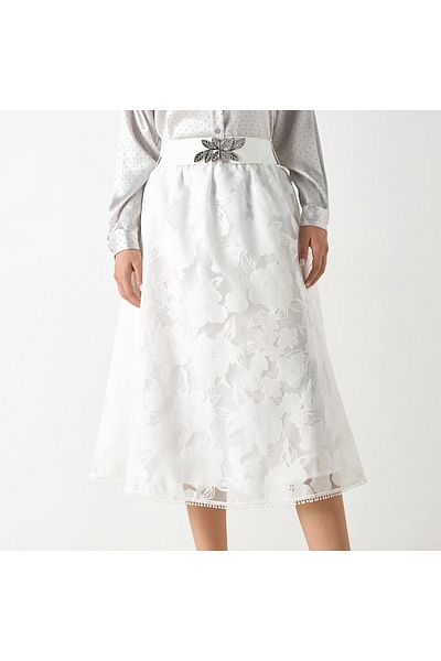 Iconic Textured A-line Skirt