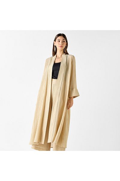 Iconic Ribbed Kimono Shrug With Long Sleeves