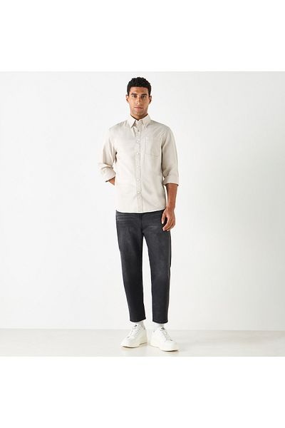 Lee Cooper قميص بقصّة عادية وأكمام طويلة وجيب