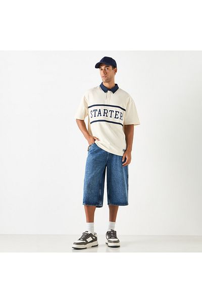 Starter Printed Polo T-shirt With Short Sleeves