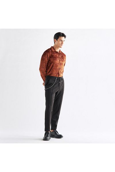 FAV Floral Burnout Velour Shirt