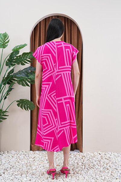 WestBound Rochie din denim de plajă cu mâneci scurte din viscoză pentru femei Rochie de vară Tiril Acasă și vacanță Probabil