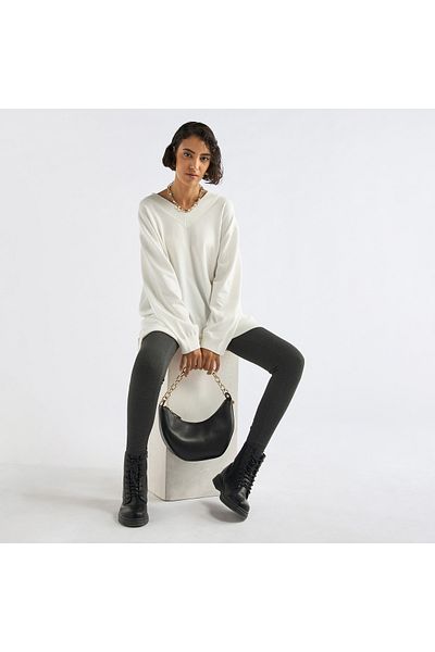 FAV V-neck Sweater With Long Sleeves
