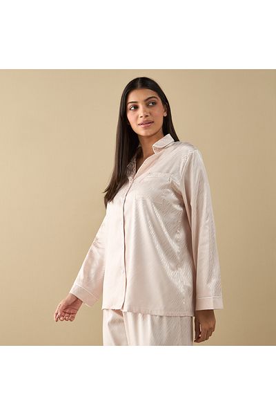 FAV All-over Animal Print Long Sleeve Shirt And Elastciated Pyjama Set