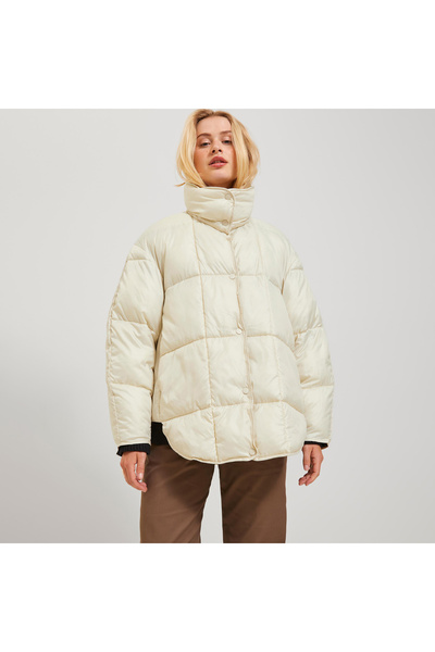JJXX Γυναικείο παλτό σε ανοιχτό λευκό χρώμα JXCORA QUILTED JACKET OTW SN