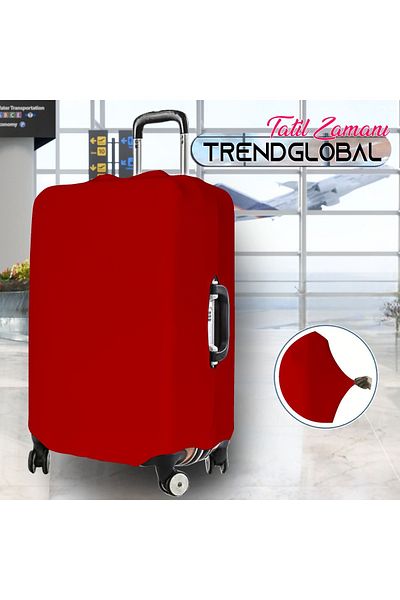 Trendglobal Κόκκινη Προστατευτική Θήκη Βαλίτσας