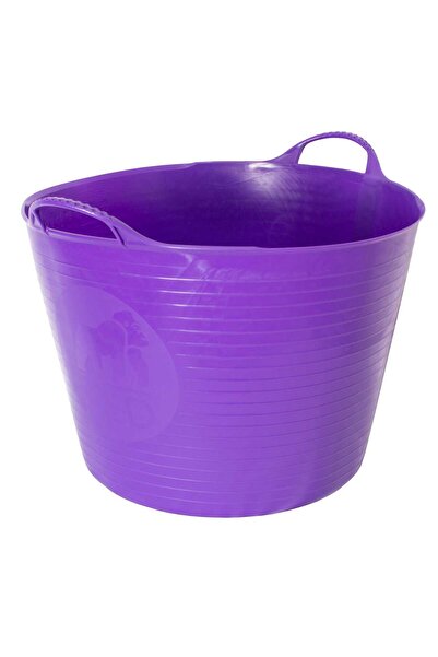 Red Gorilla غوريلا حمراء - أحواض وأحواض سوداء معاد تدويرها - كبيرة 38 لترًا أرجوانية