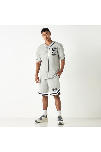Starter Logo Print Shorts With Pockets And Drawstring Closure