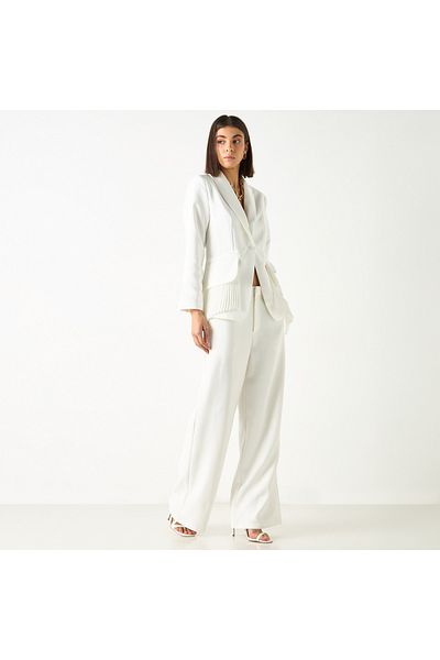 2Xtremz Shawl Lapel Blazer With Pleated Accent