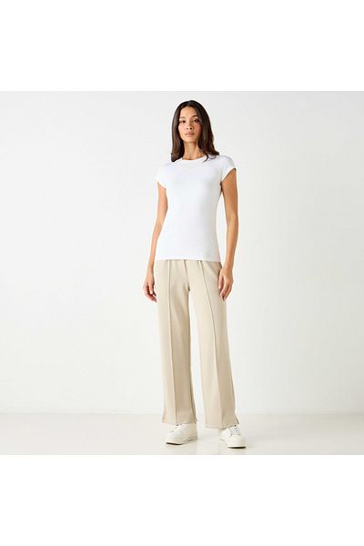 Adot Track Pants With Elasticated Waistband And Pockets