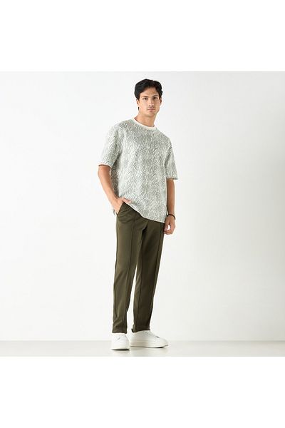 Iconic All-over Print T-shirt With Crew Neck And Short Sleeves